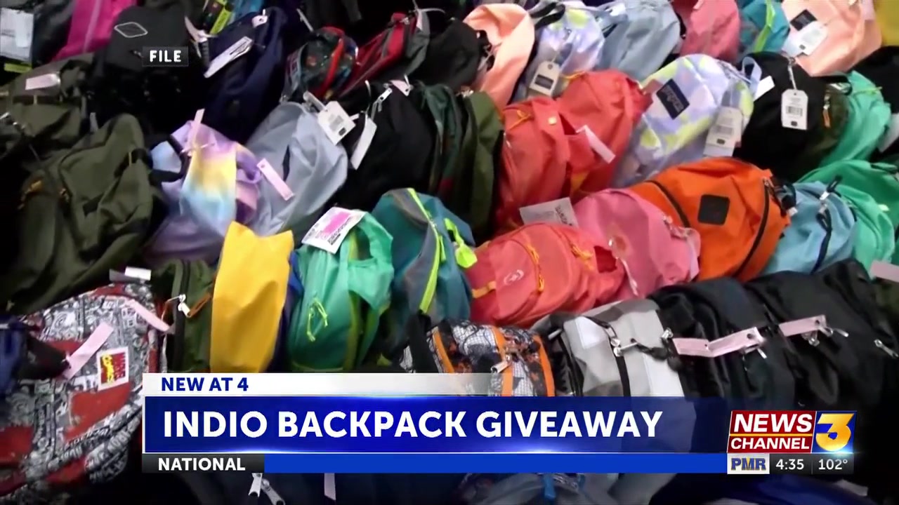 Indio hosting backpack giveaway starting Friday afternoon