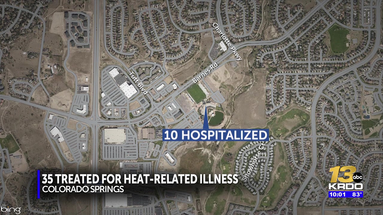 7 hospitalized for heat-related illnesses at Colorado Springs festival