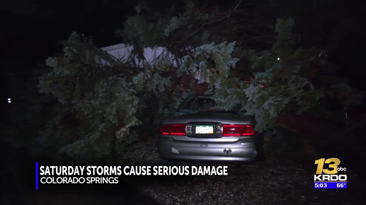Colorado Springs mobile home park hammered by Saturday storms