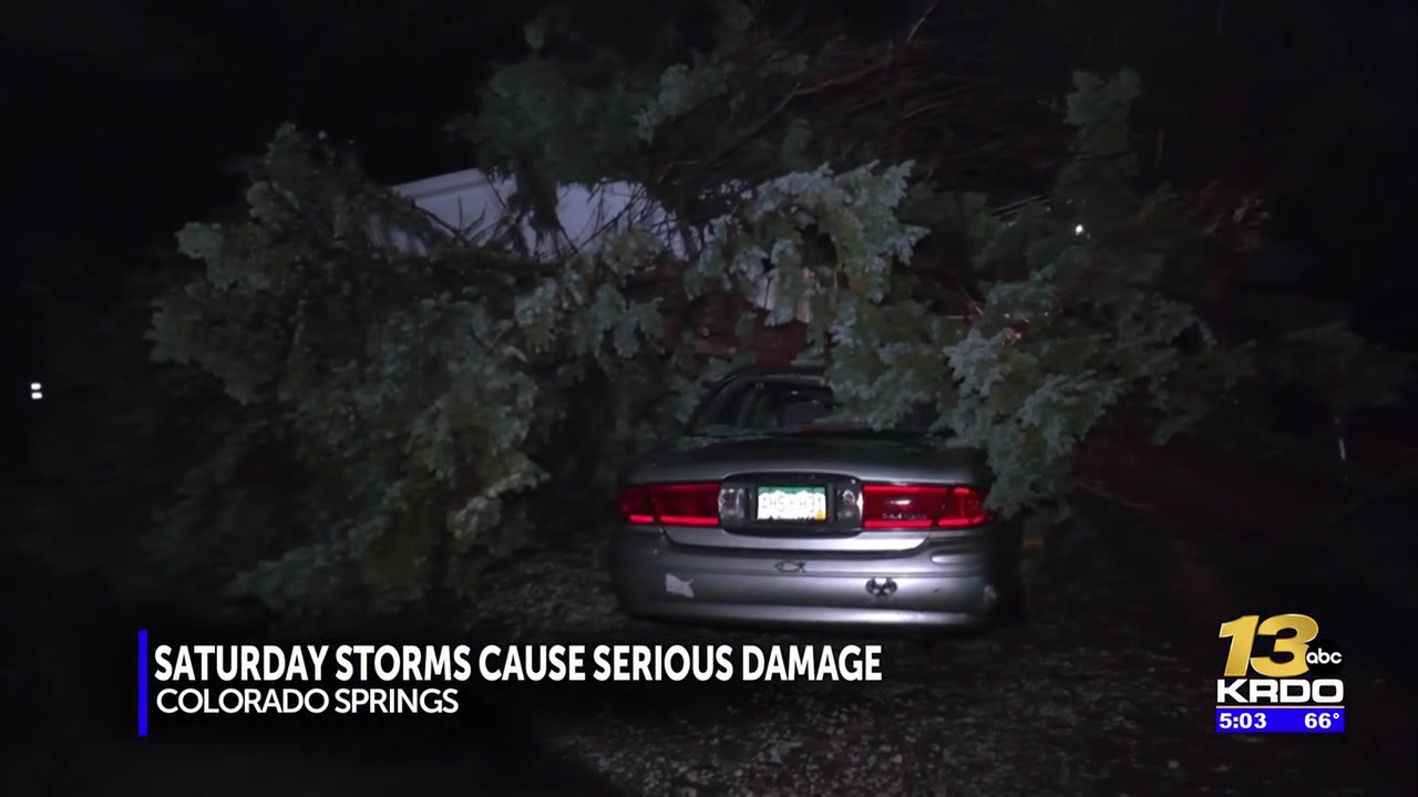 Colorado Springs mobile home park hammered by Saturday storms