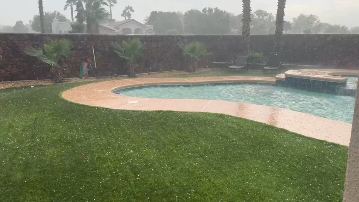 WATCH: Hail hits West El Paso
