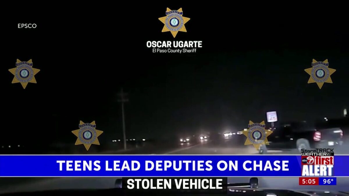 2 teens arrested after allegedly leading multiple agencies on a car chase in El Paso County