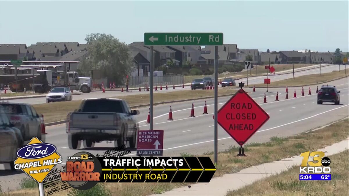 Crews expect to finish two repaving projects Wednesday on opposite sides of El Paso County