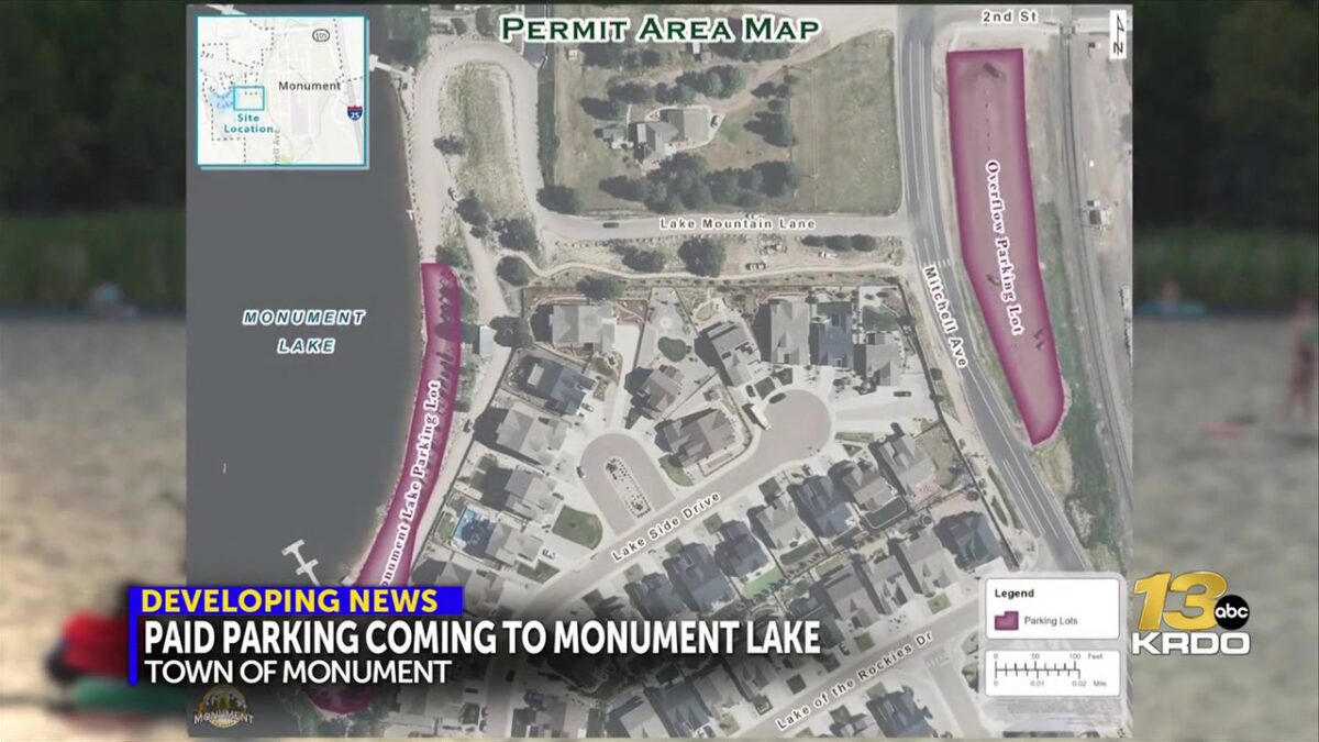 Town of Monument votes to implement paid parking at Monument Lake