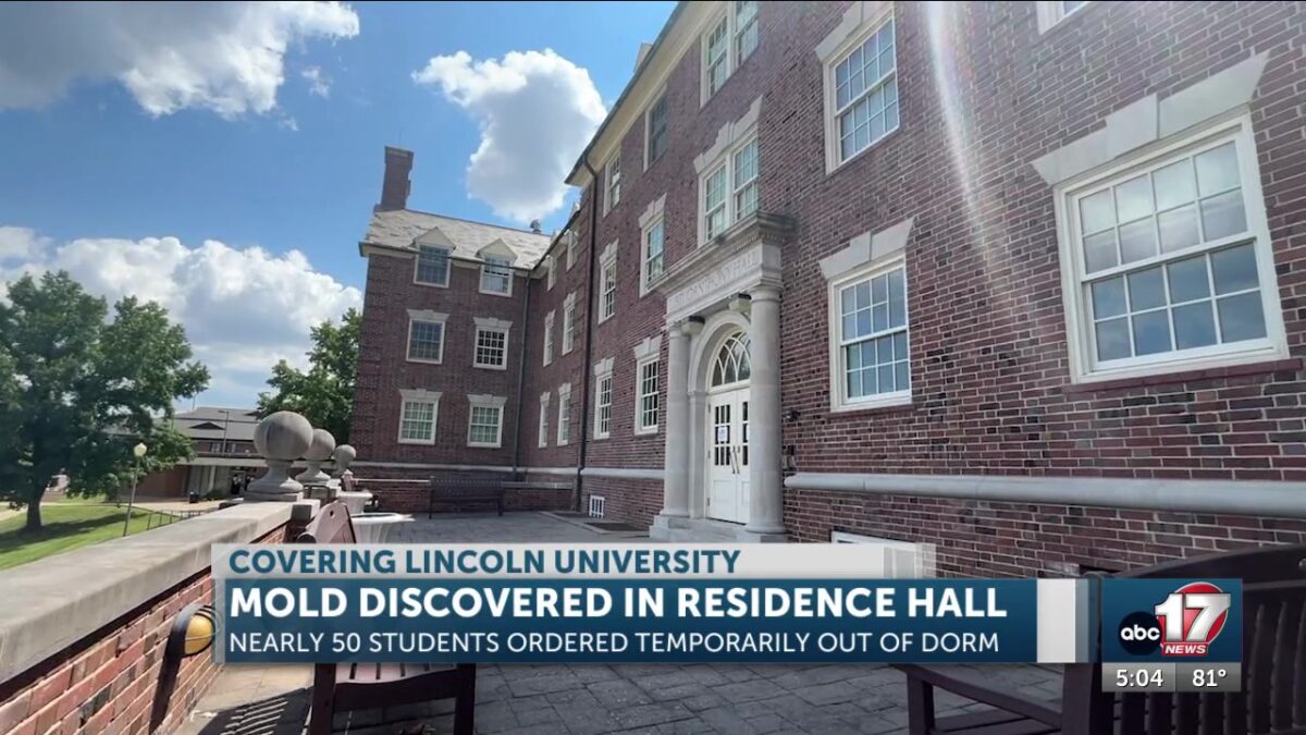 Lincoln University students claim mold at Anthony Hall was reported last year