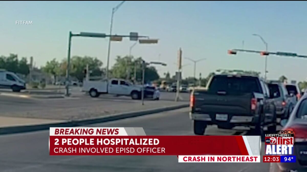 WATCH: 2 hospitalized after Northeast El Paso crash