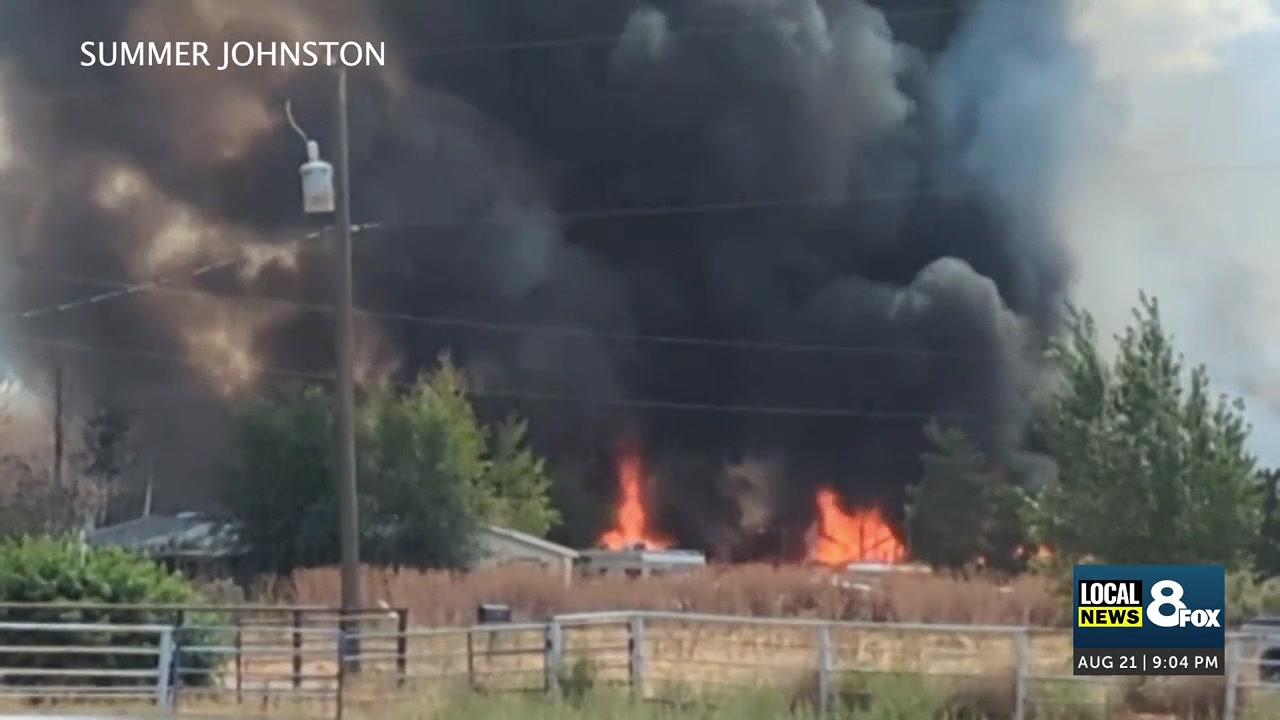 50 vehicles and multiple buildings up in flames in Fort Hall blaze