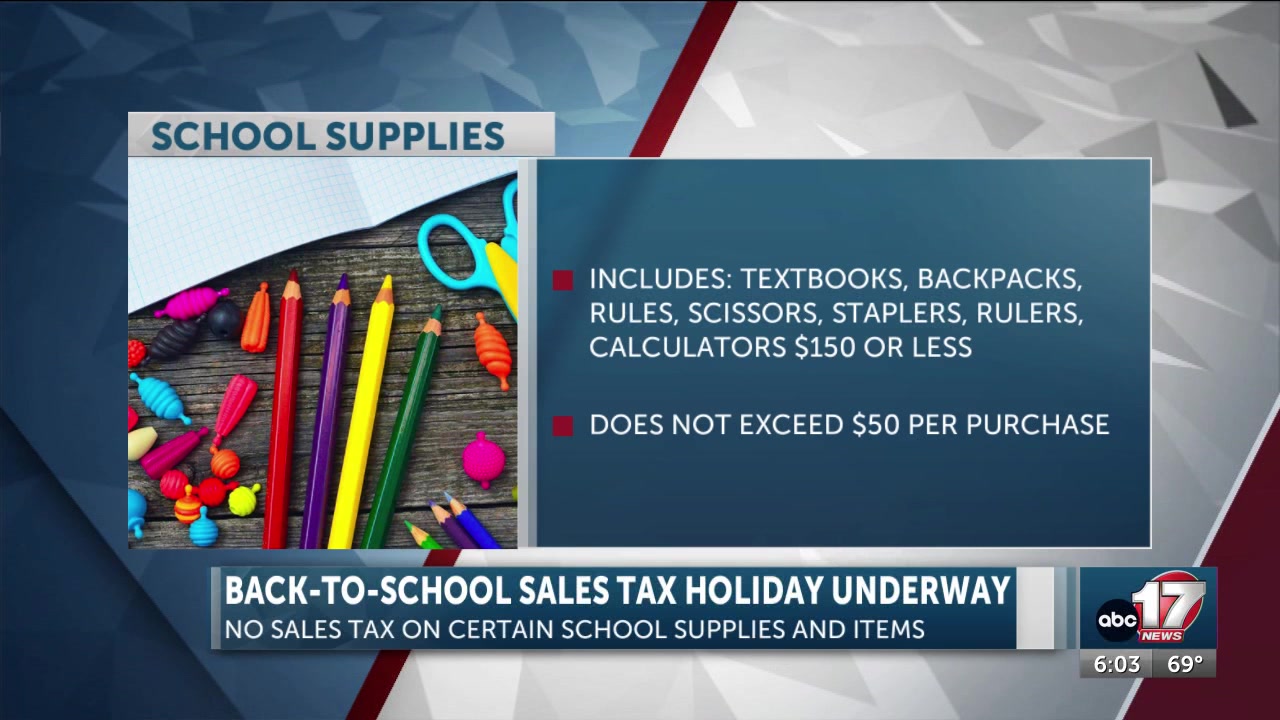 Missouri back-to-school sales tax holiday runs through Sunday