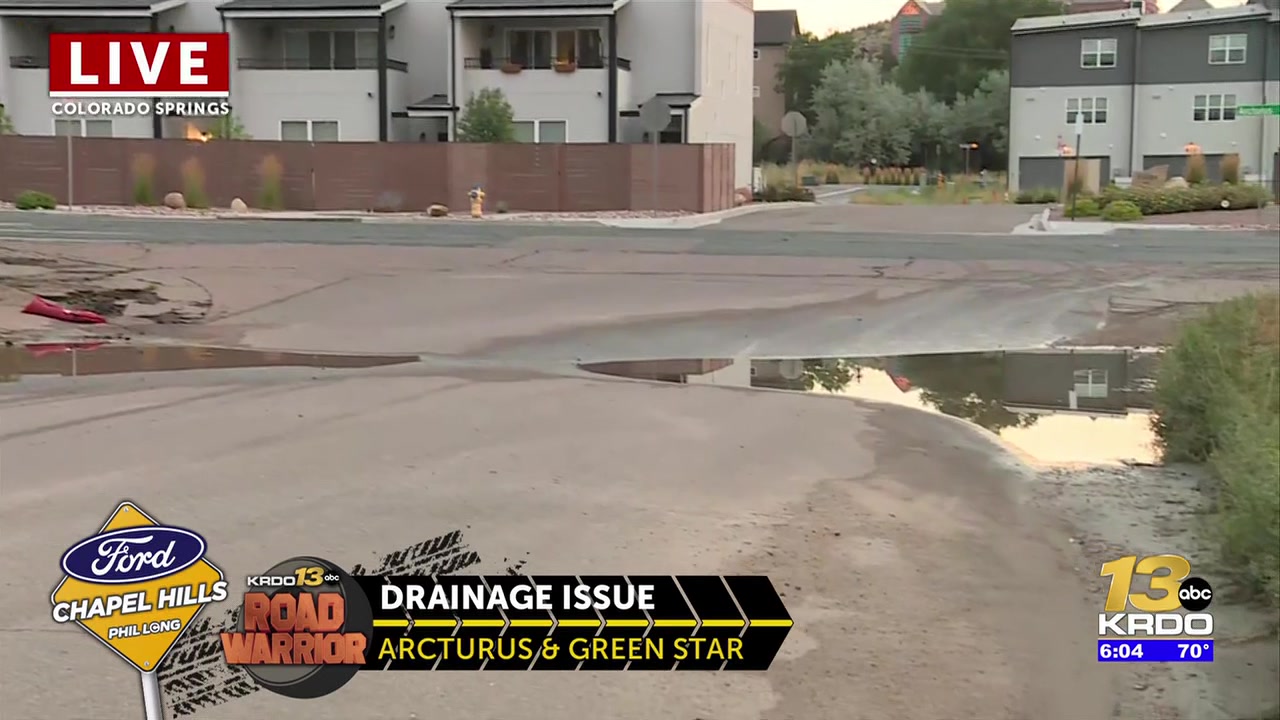 ‘We’re tired of it.’ Southwest Colorado Springs neighborhood frustrated with persistent flooding at intersection