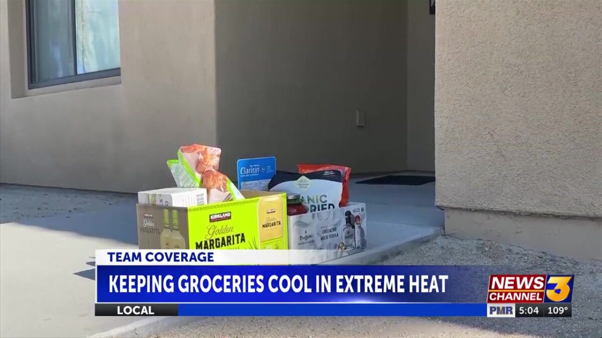 Grocery deliveries in extreme desert heat