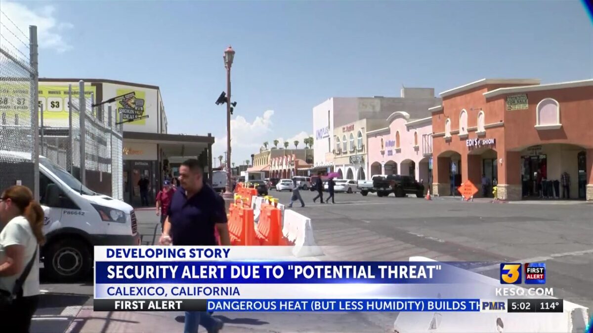 U.S. Embassy issues security alert in Mexicali due to ‘potential threat’