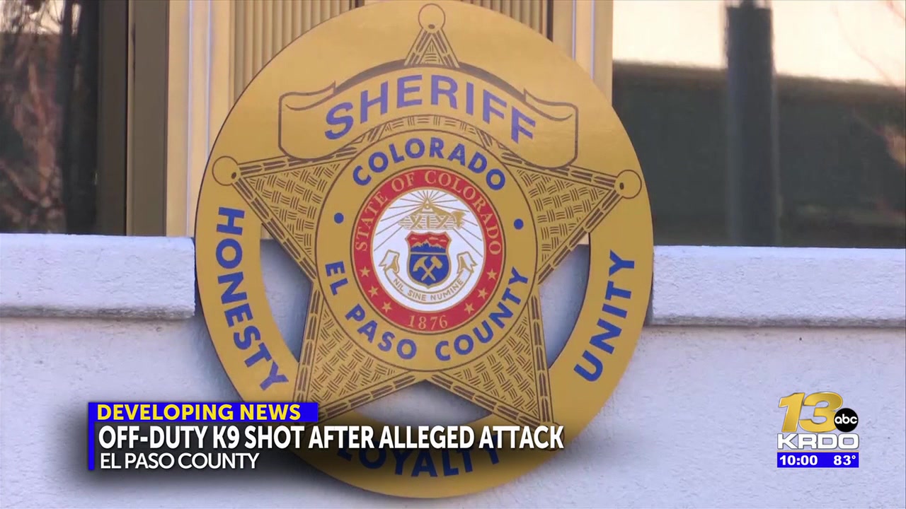 Off-duty El Paso County Sheriff’s Office K9 shot after it reportedly attacked another dog and person