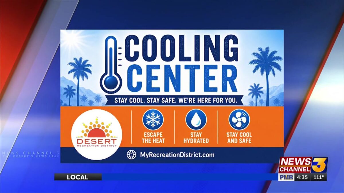 Desert Recreation District opens several new cooling centers to help residents beat the heat