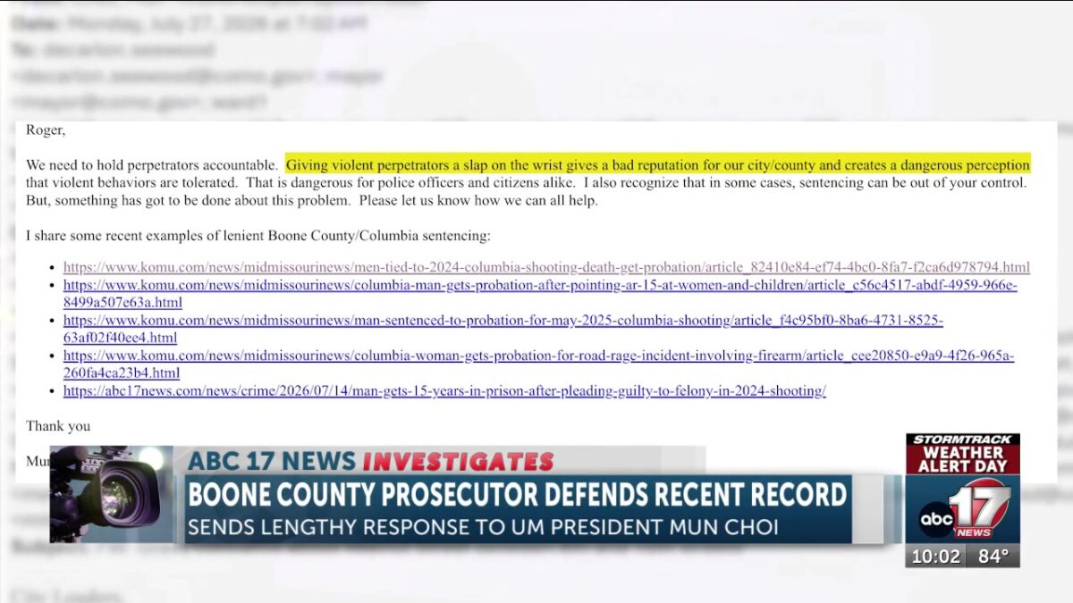 Boone County prosecutor defends recent record in lengthy response to Choi