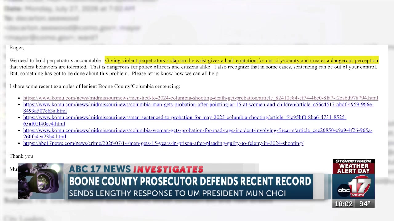 Boone County prosecutor defends recent record in lengthy response to Choi