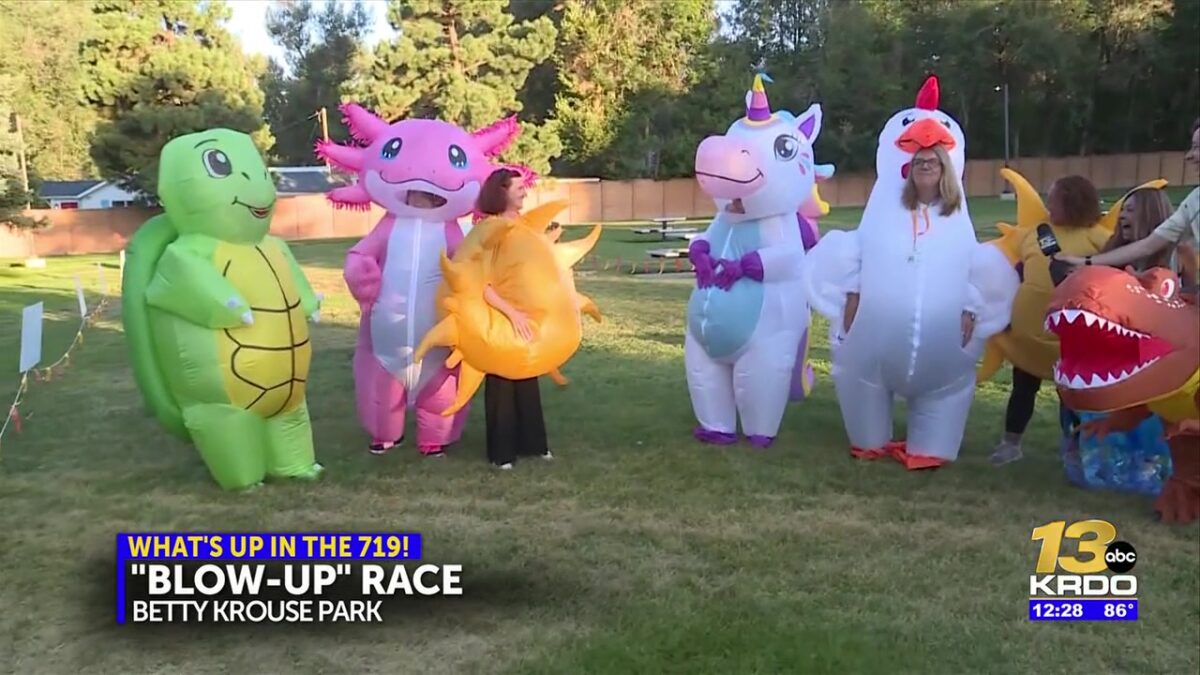 Racers suit up in ‘blow-up’ costumes while raising money for Alzheimer’s Association
