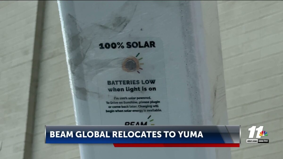 Beam Global plants roots in Yuma
