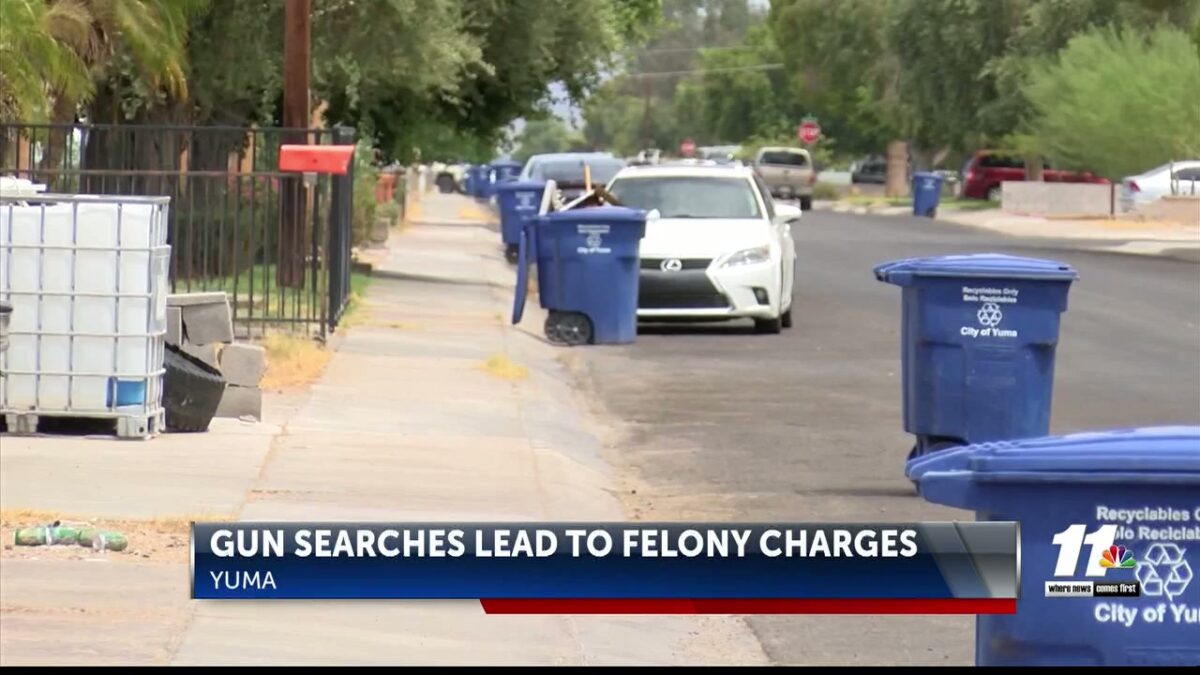 Man arrested in connection to firearm seizure in Yuma faces multiple felony charges