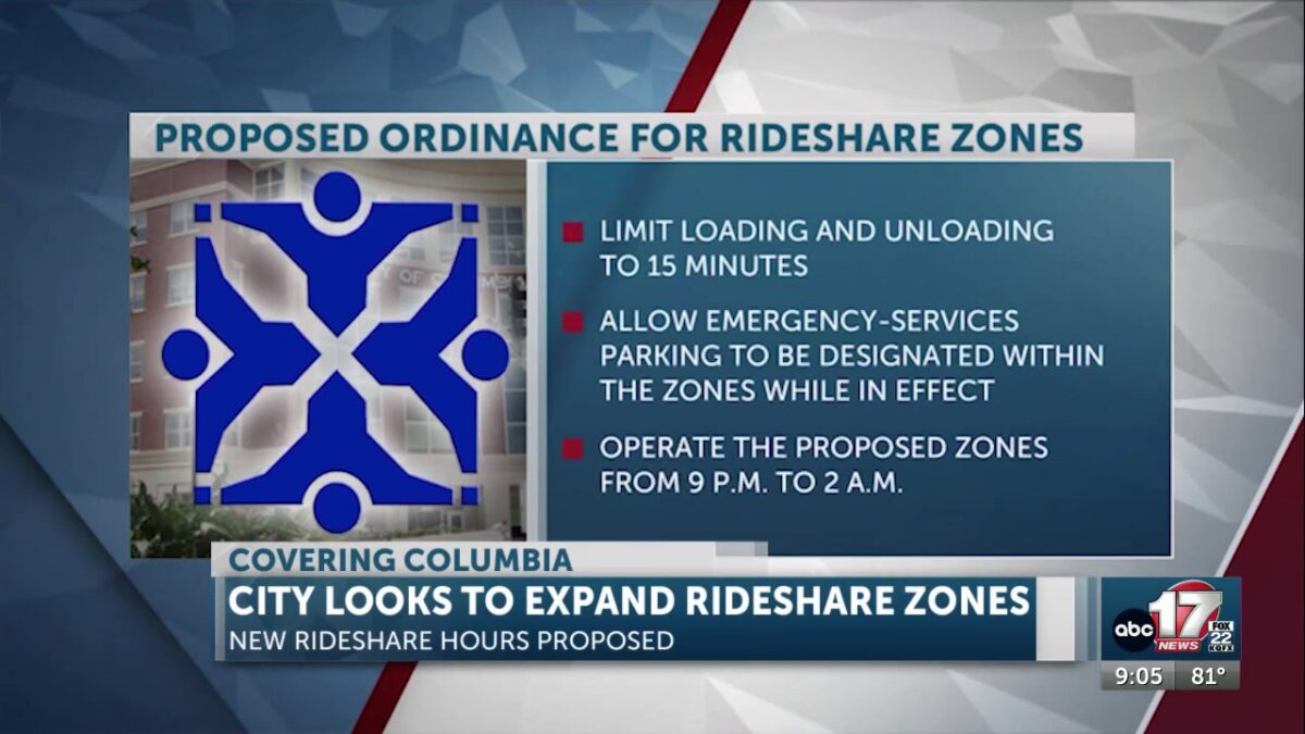 Columbia looks to expand downtown rideshare zones