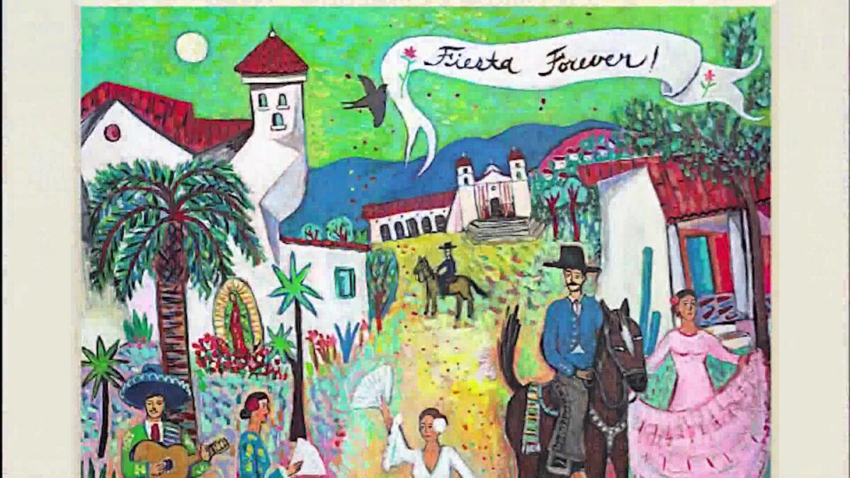 Old Spanish Days Poster Sales in Big Demand Around Santa Barbara