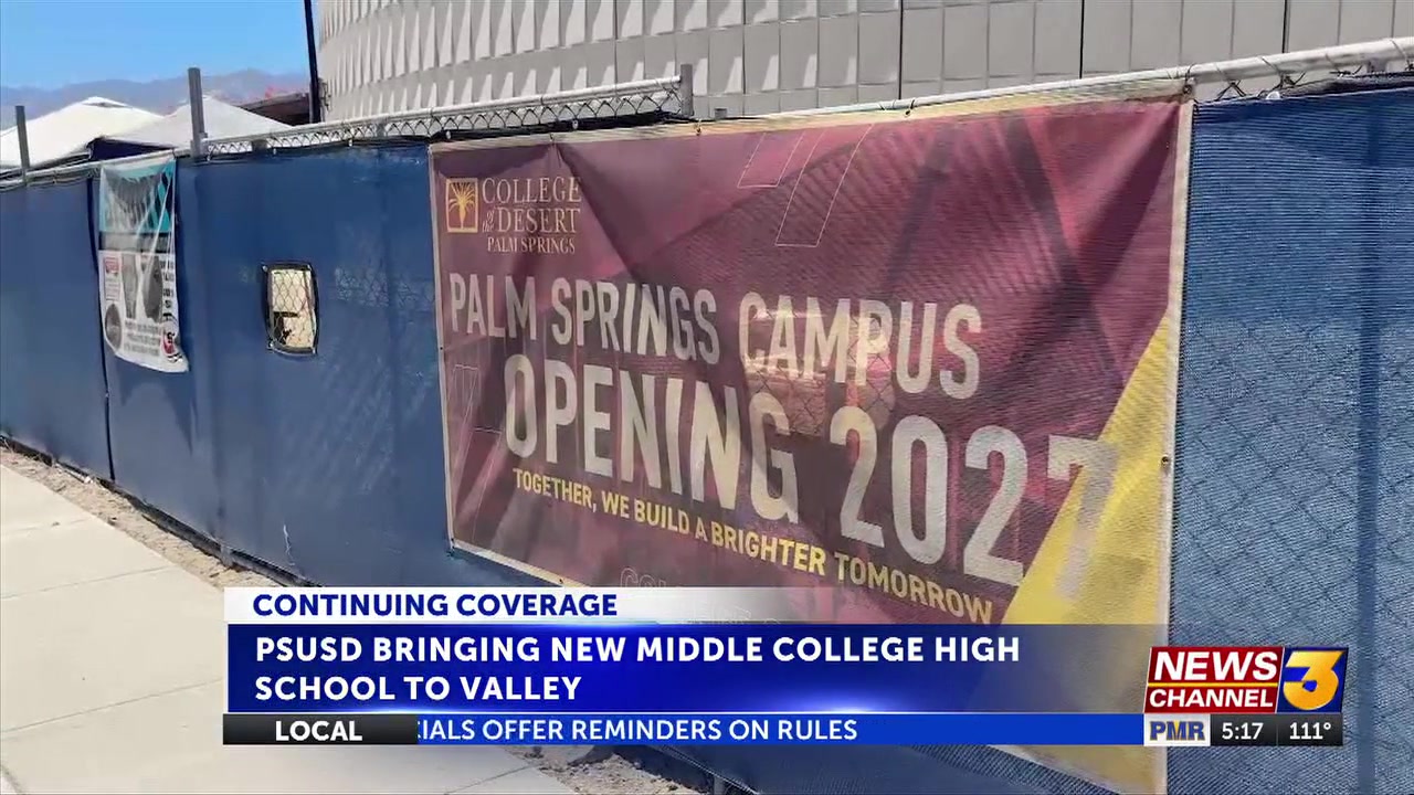 PSUSD bringing New Middle College High School to valley