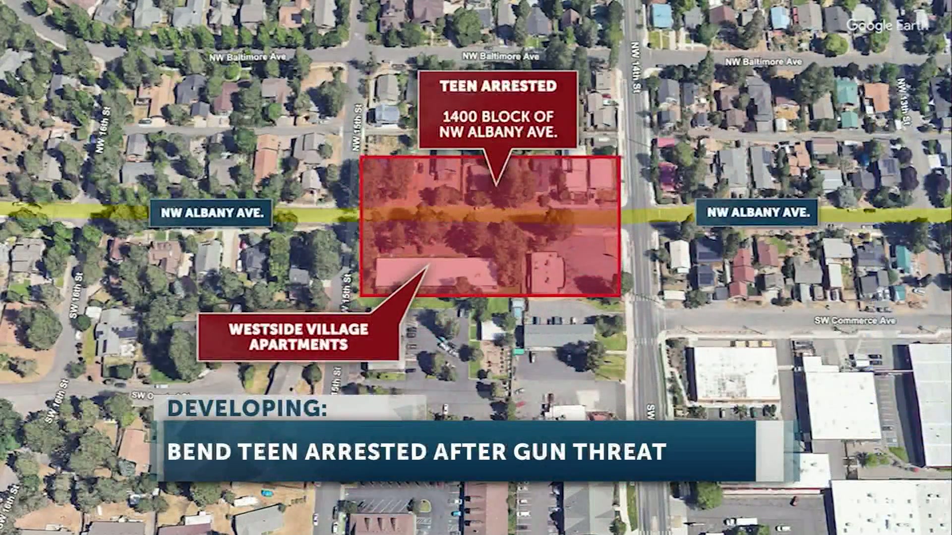 Bend teen arrested after allegedly pointing replica handgun at group of teens