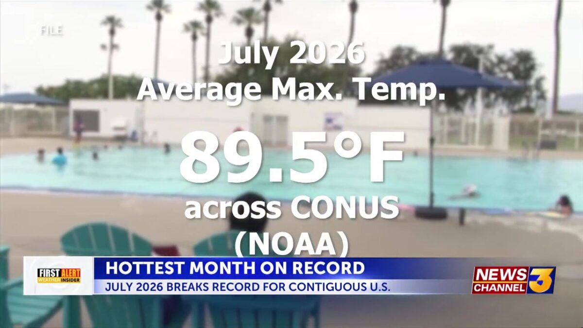July marked the hottest month on record for the lower 48. How did Palm Springs compare?