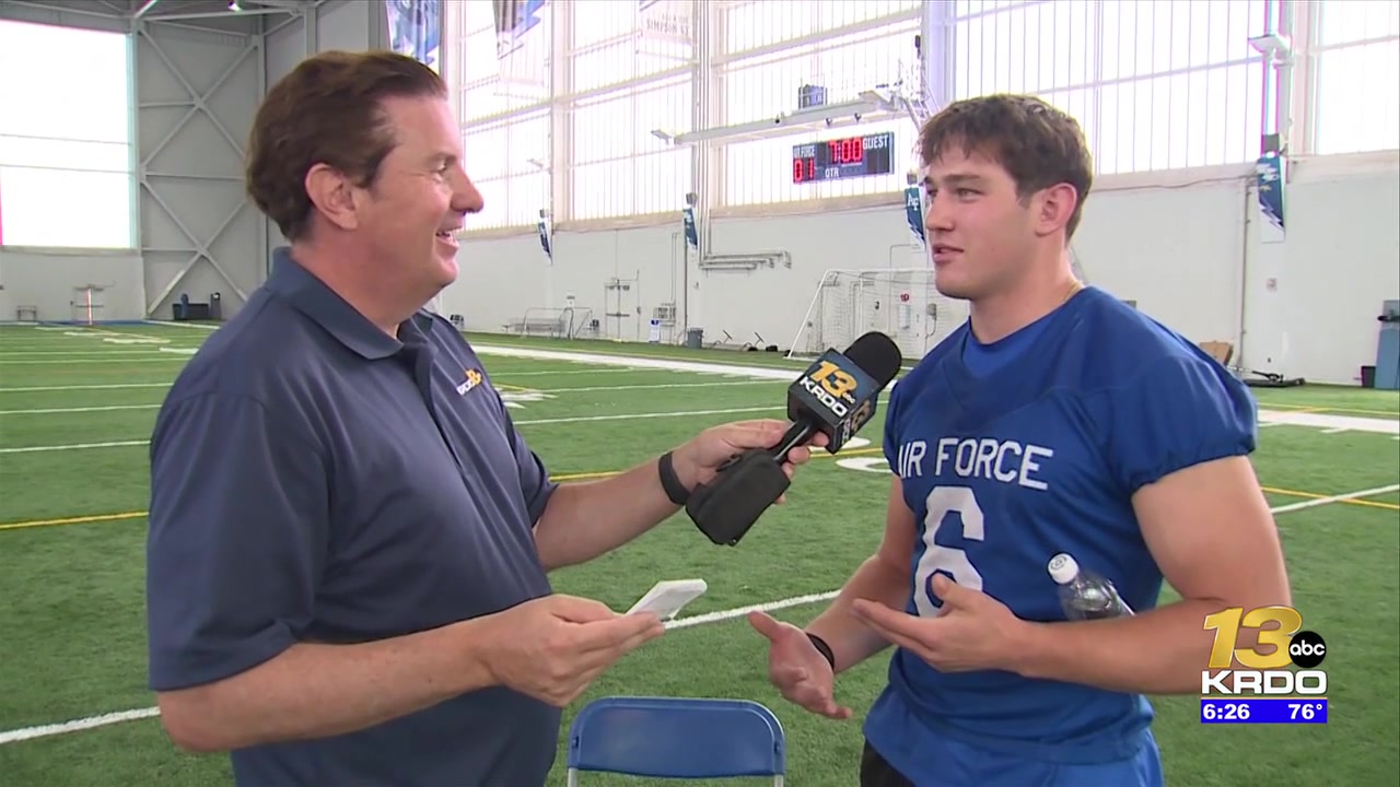 A little fun with the Air Force football team at Media Day