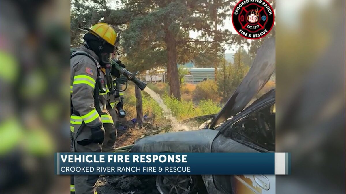 Crooked River Ranch responders extinguish vehicle fire