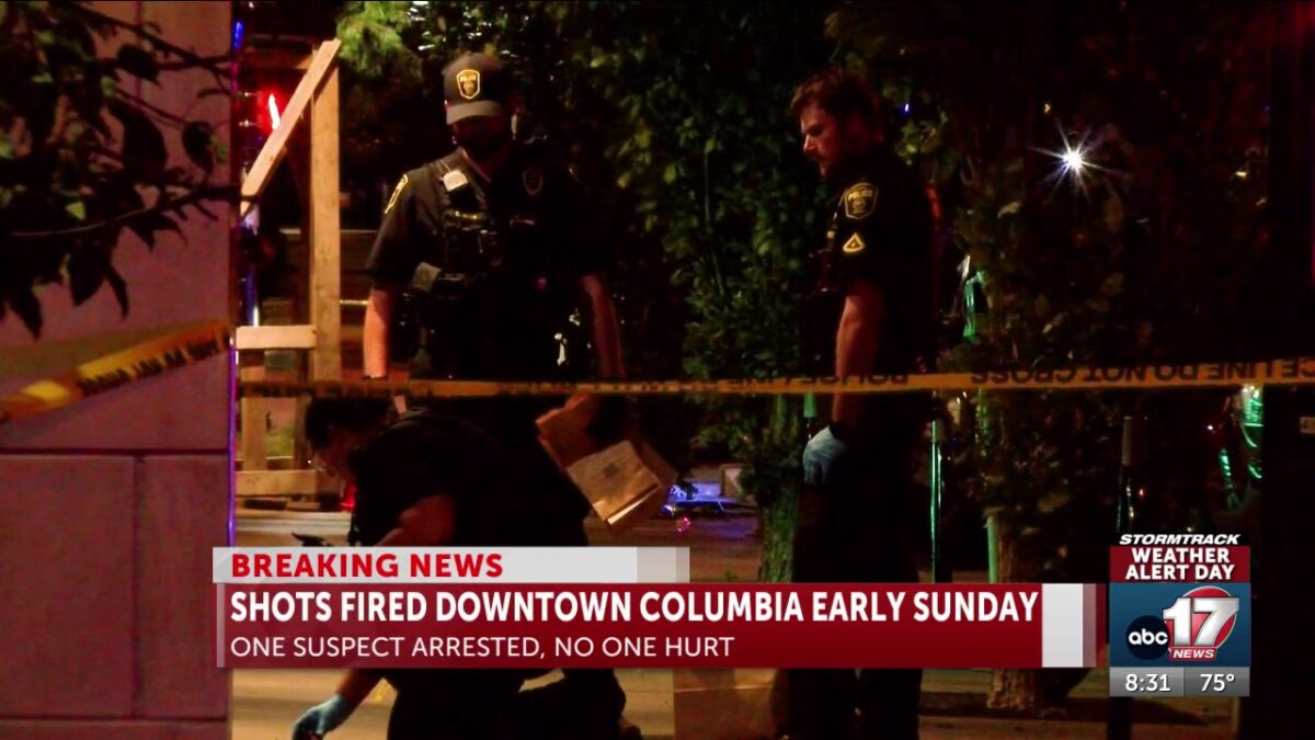 Columbia man arrested on suspicion of early morning shots-fired