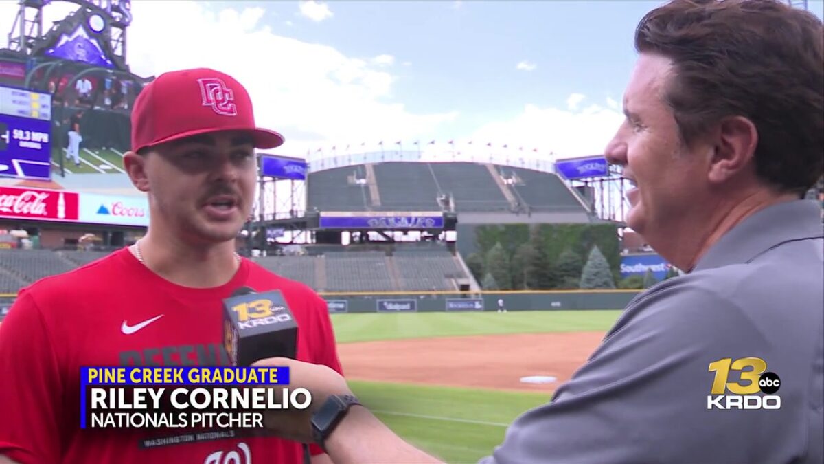 KRDO-13 Sports Director Rob Namnoum catches up with Nationals pitcher Riley Cornelio
