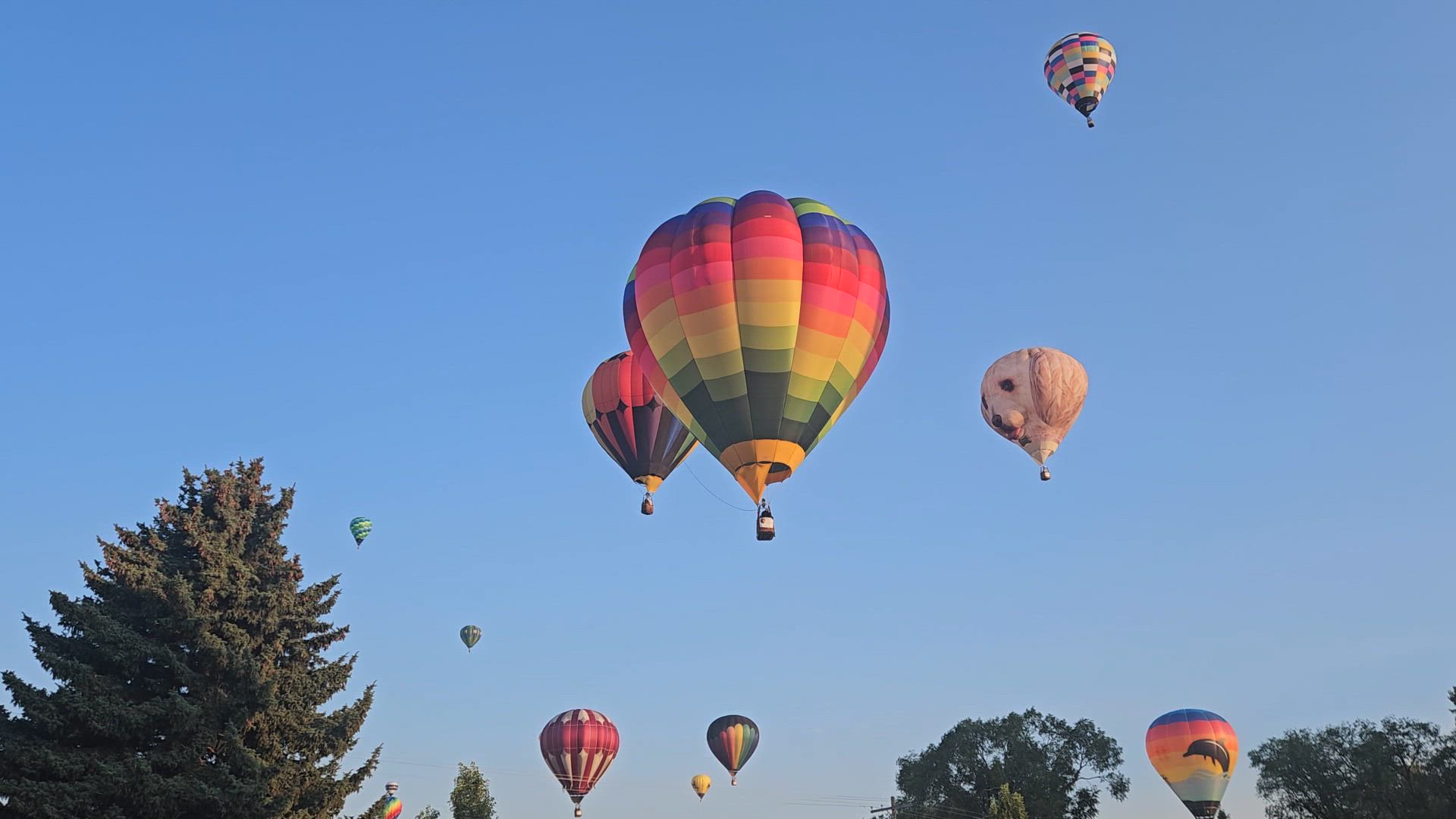 Nearly 30 hot air balloons launch Ammon Days celebration