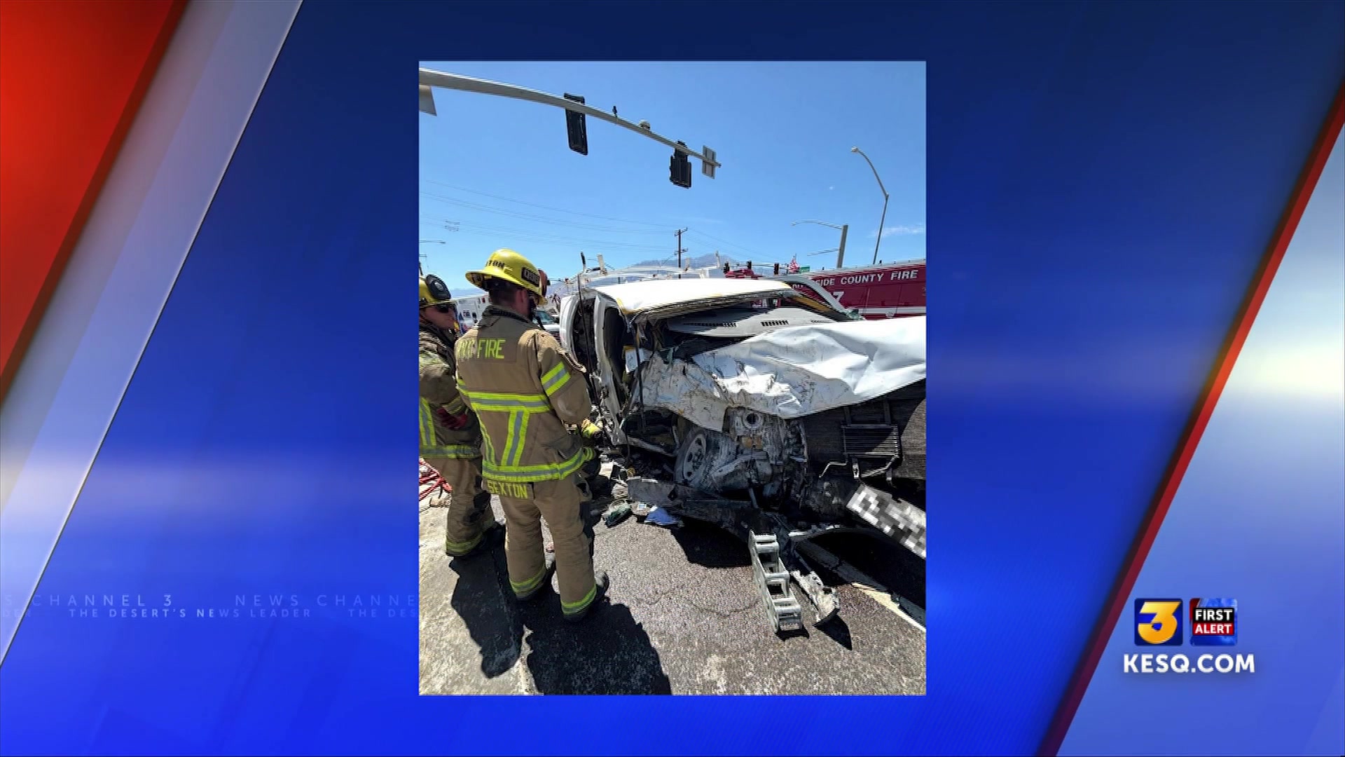 Three injured in crash in North Palm Springs