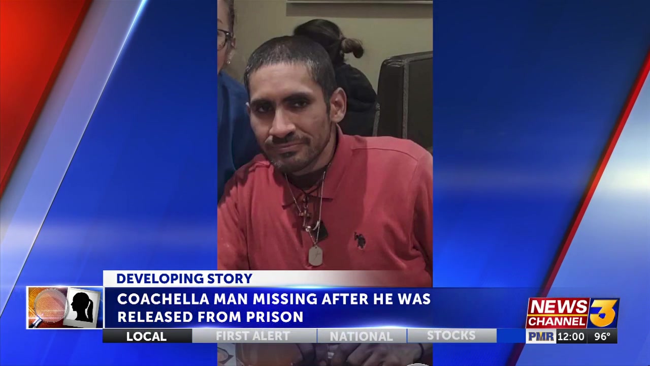 Coachella man reported missing after release from Kern County prison