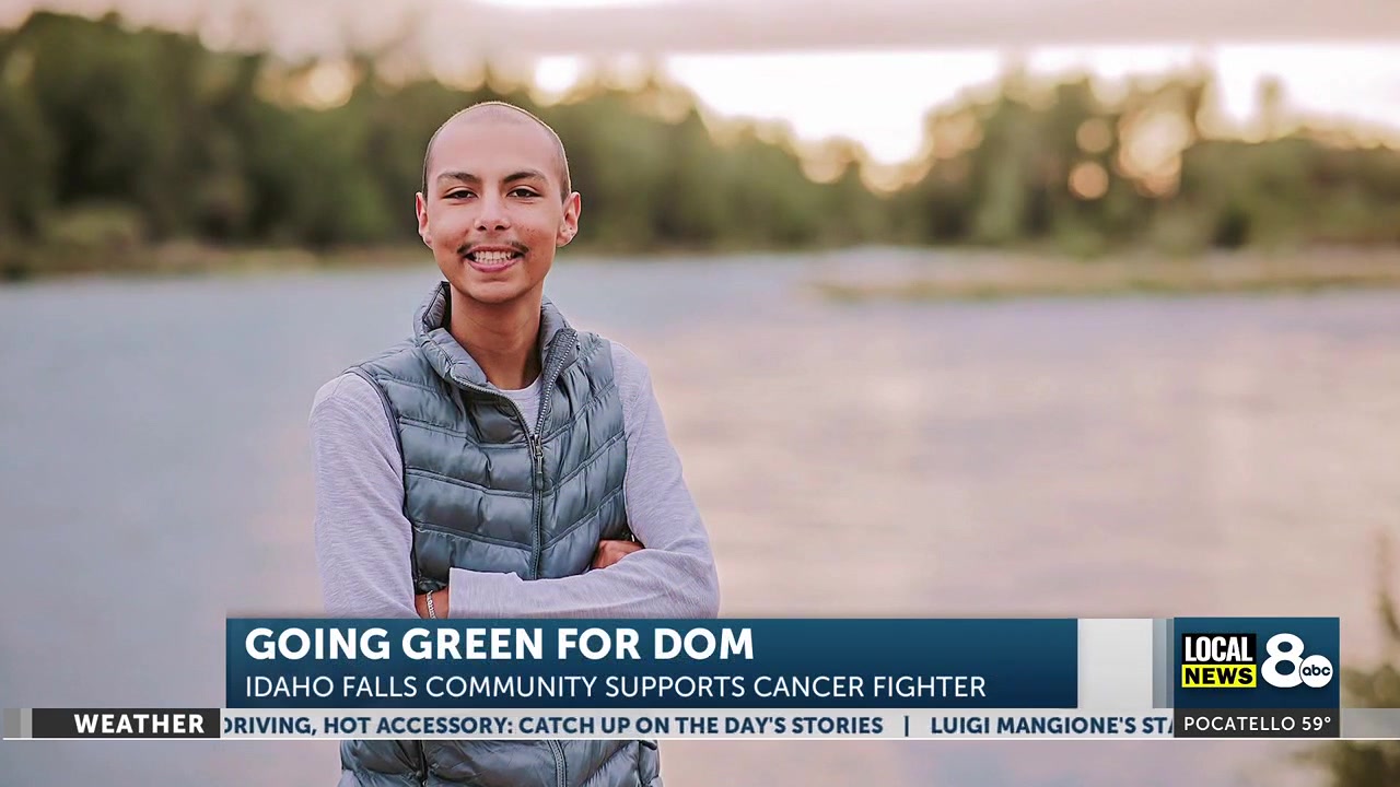 #LiveLikeDom: Idaho Falls turns green to support 18-year-old Dominic Nuñez’s cancer fight