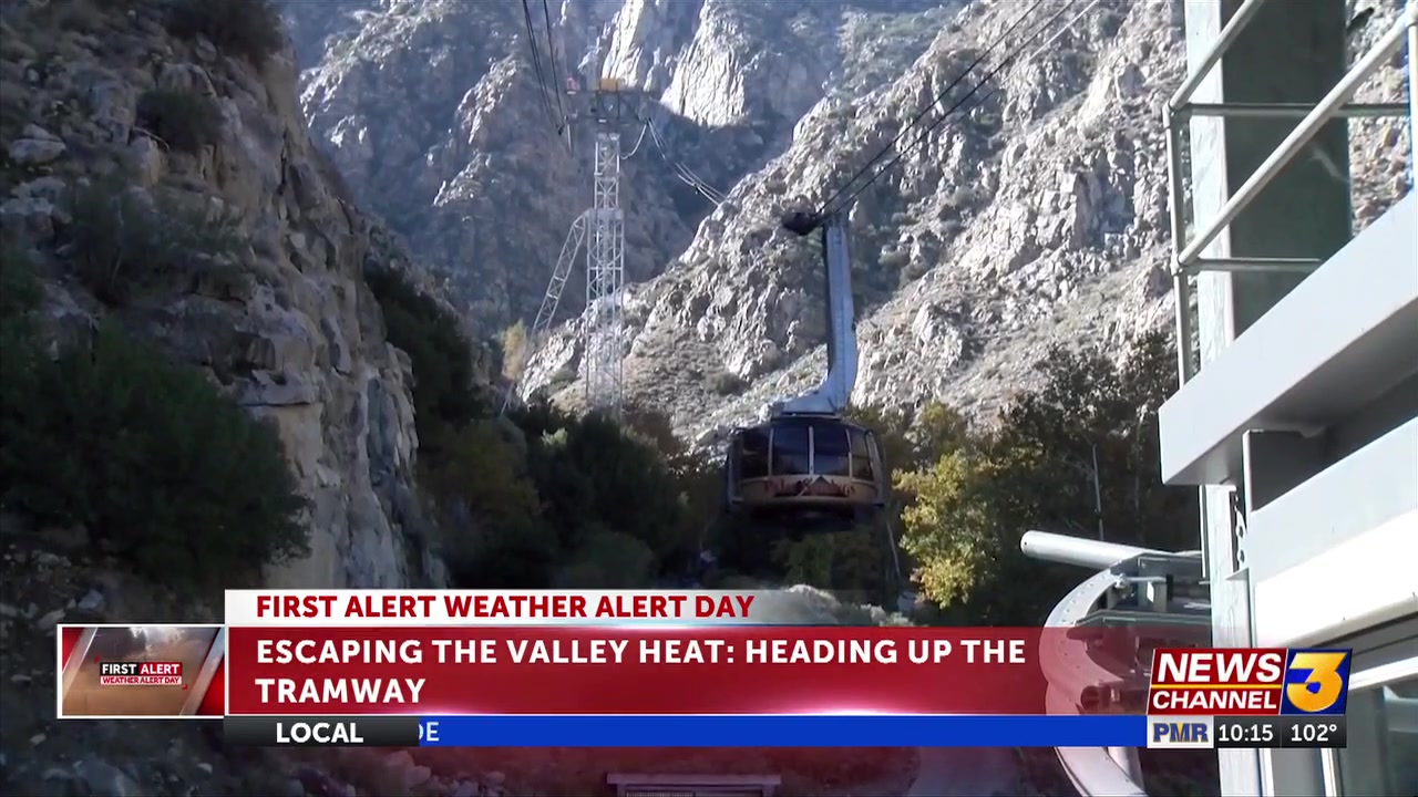 Visitors head up the Palm Springs Tramway to beat the valley heat