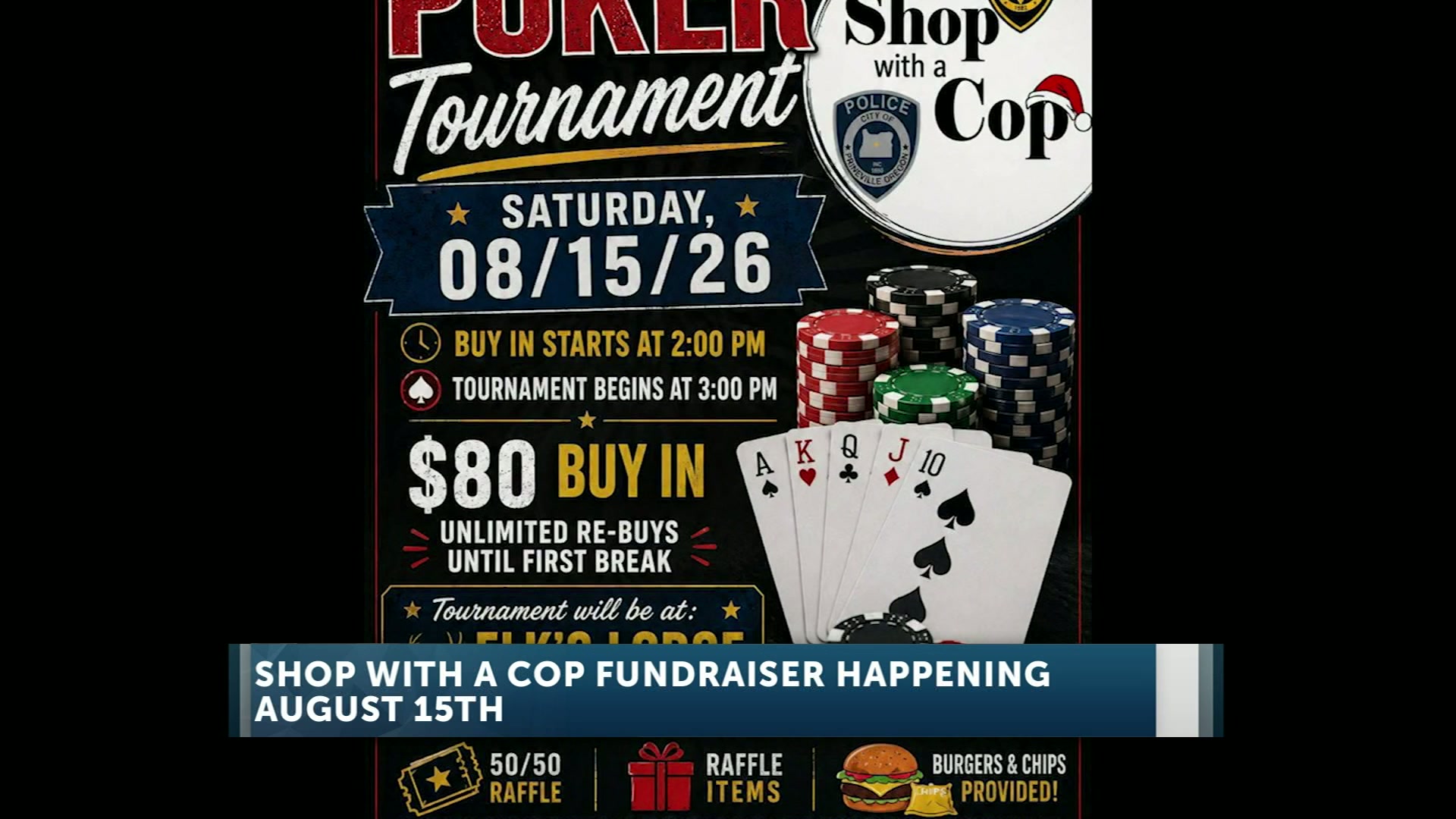 Shop with a Cop hosts poker fundraiser this Saturday for local children