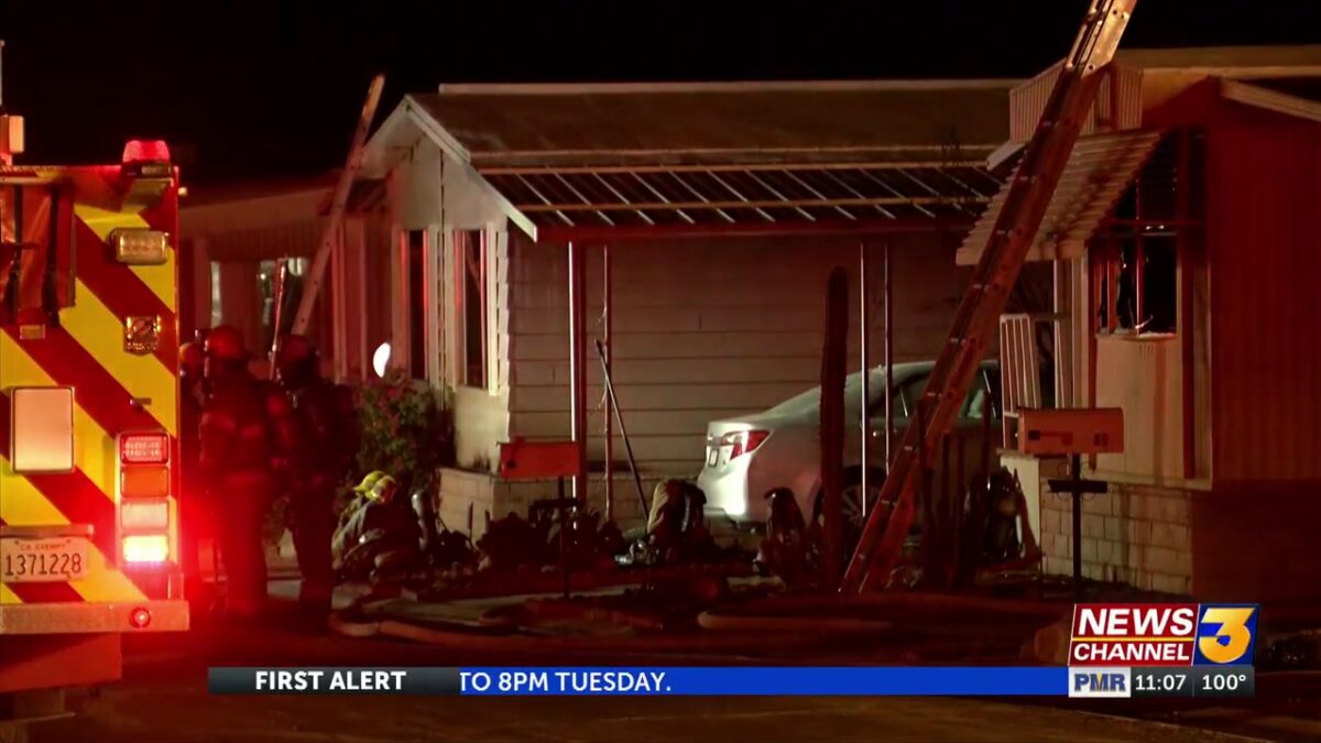 Fire damages three mobile homes in Desert Hot Springs