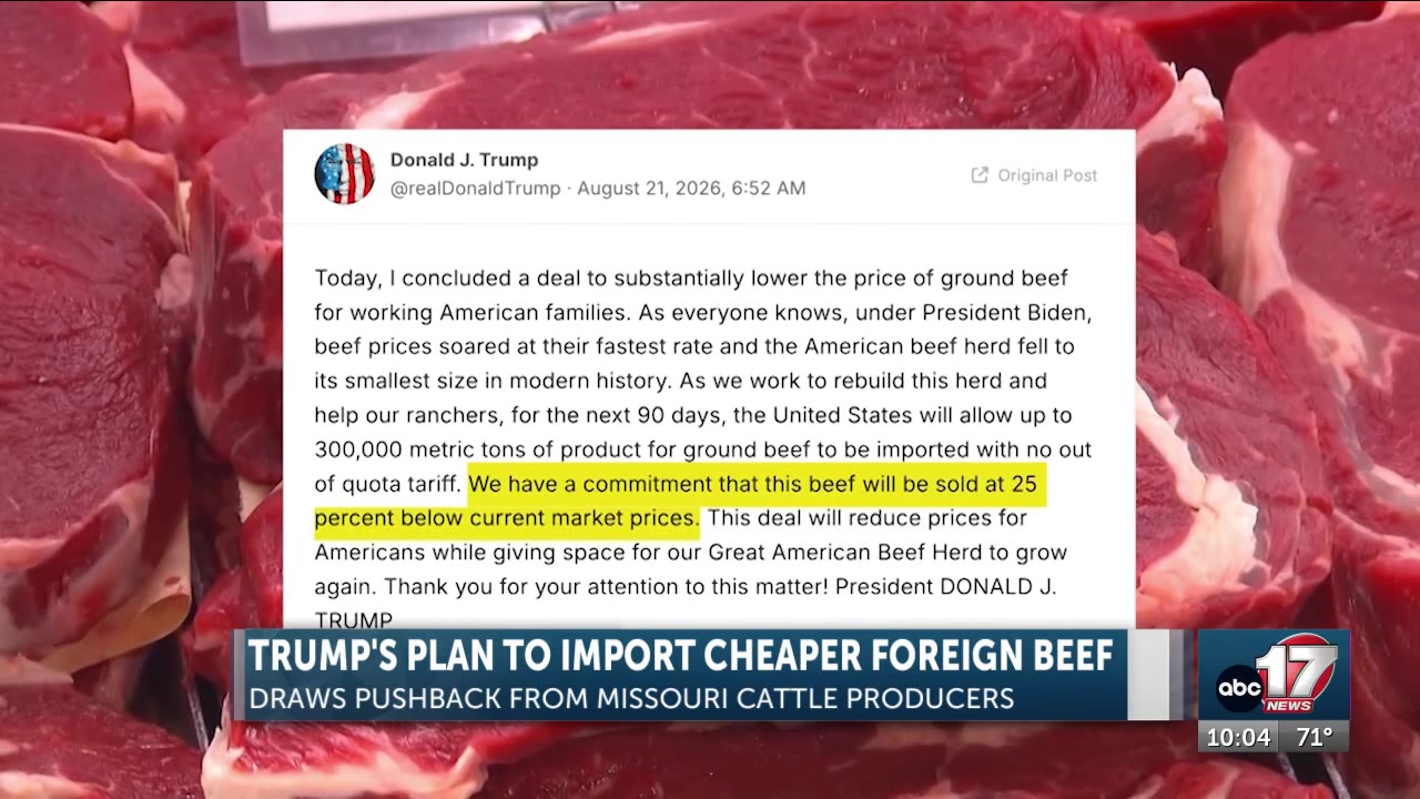 Trump’s plan to import cheaper foreign beef draws pushback from experts