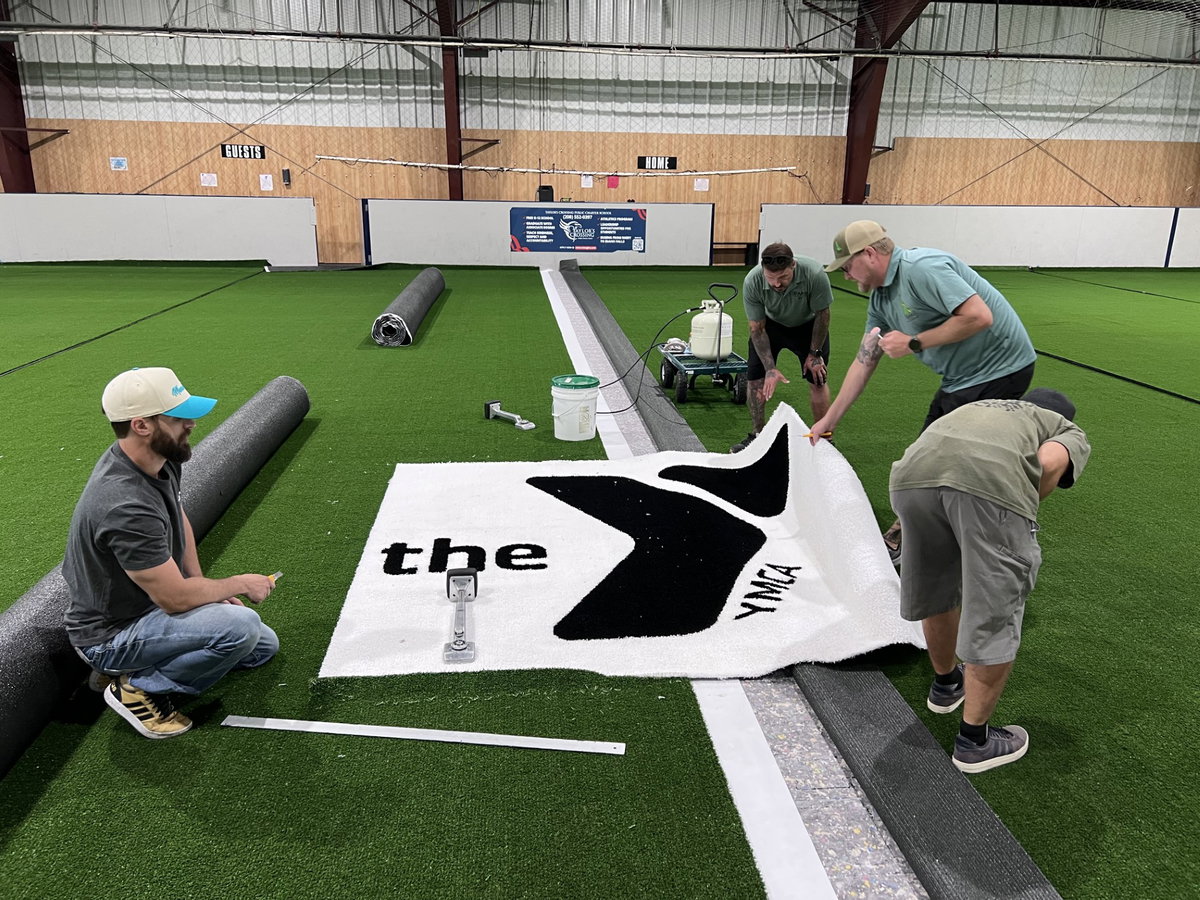 Idaho Falls YMCA celebrates new turf at Indoor Sports Arena with ribbon-cutting