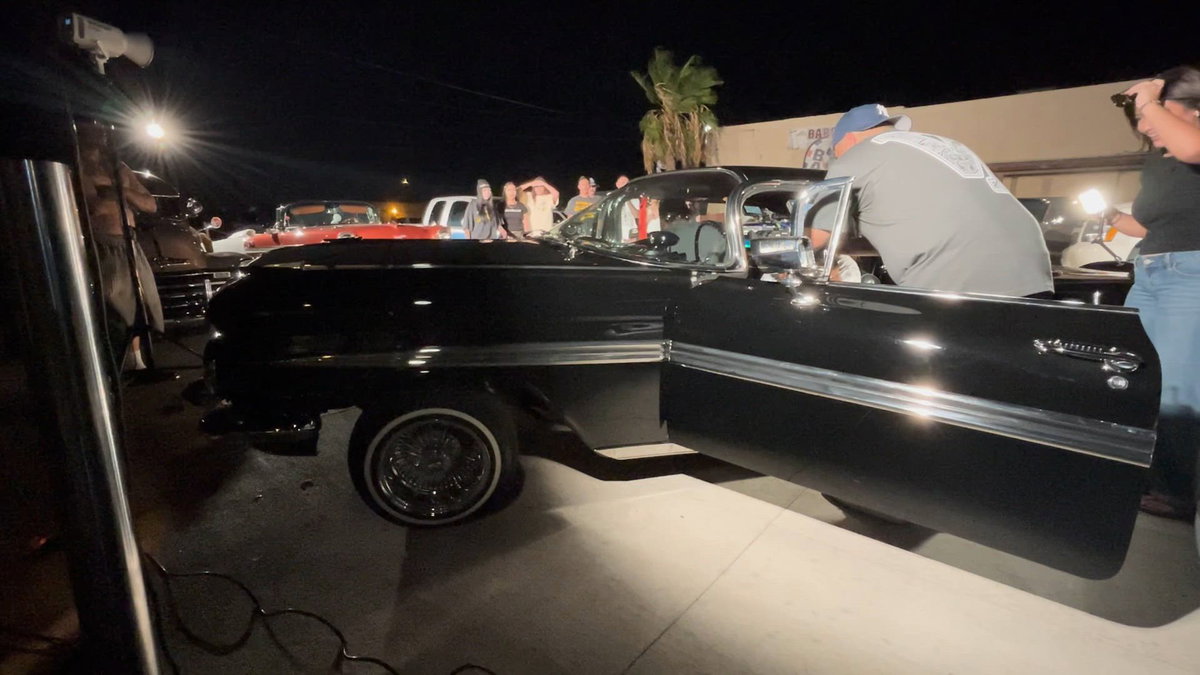 Brawley takes center stage for a Lowrider Magazine video shoot