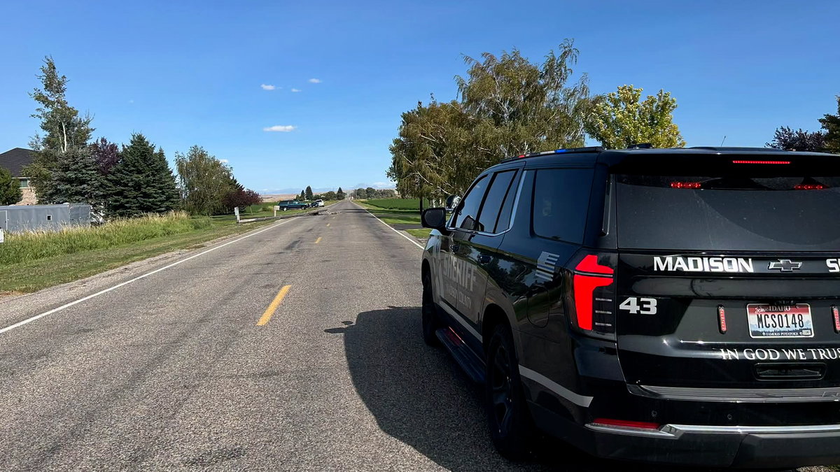 Downed power line blocks part of East 2000 North in Madison County