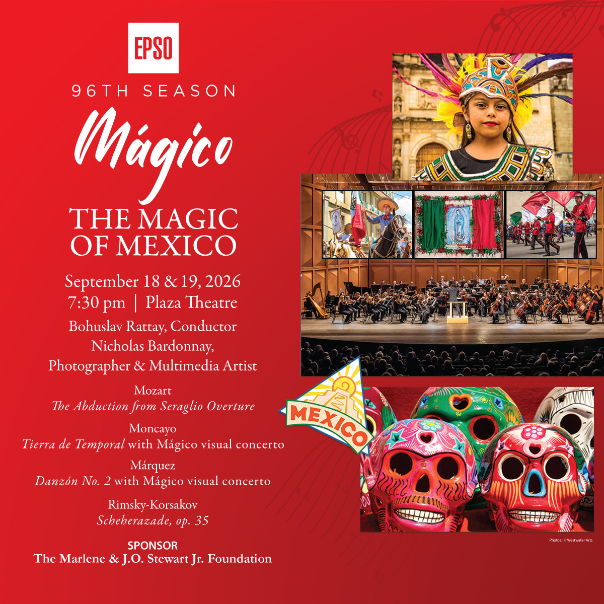 EPSO Launches 96th Season with ‘Mágico – The Magic of Mexico