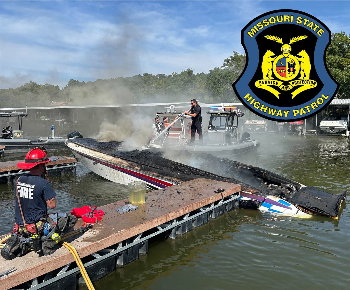 Boat considered a total loss after fire at lake area beachfront bar