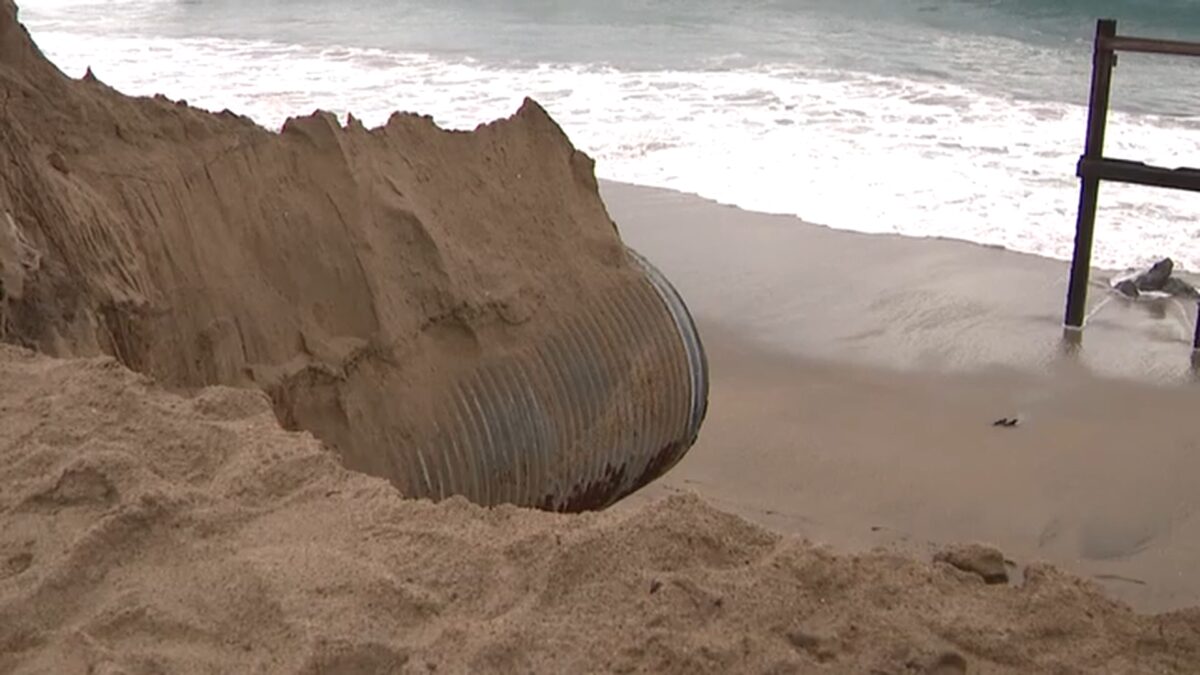 Evacuation orders have been issued for more than 30 beachfront homes in Malibu after driveways collapsed due to coastal erosion Monday