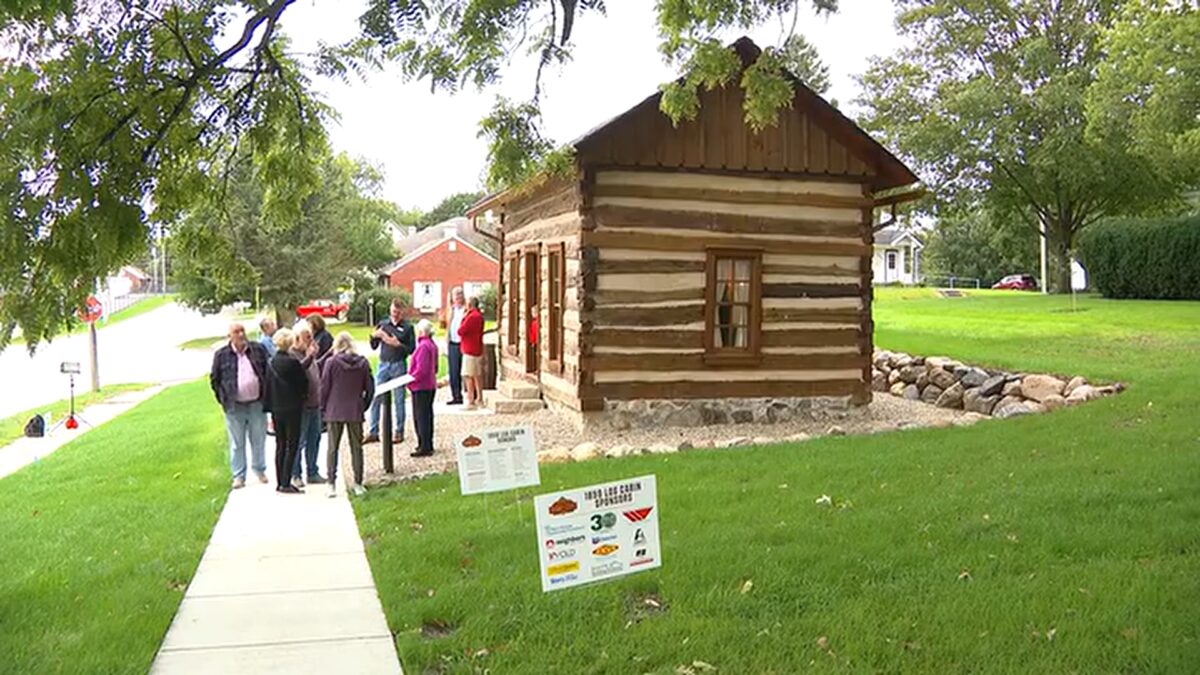 A historic cabin built in 1859 northeast of Story City has been restored to its original condition