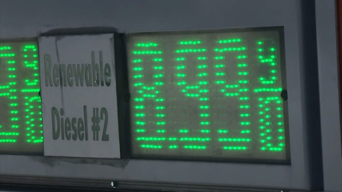 Diesel prices are climbing to unprecedented levels in California
