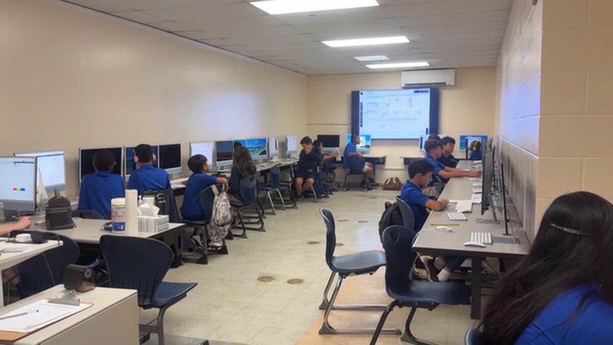 Students at Kulia Academy as young as 11 years old are already excelling in AI data science.