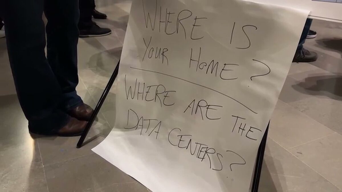 Hundreds of Missourians from across the state met at the Capitol rotunda Wednesday afternoon in support of placing a moratorium on data centers until state regulations are in place.