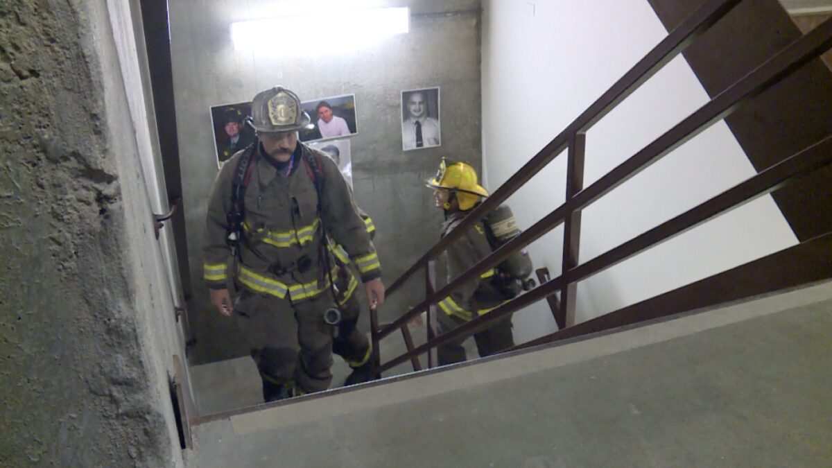 343 firefighters climbed 110 floors—the same number of floors in the Twin Towers.